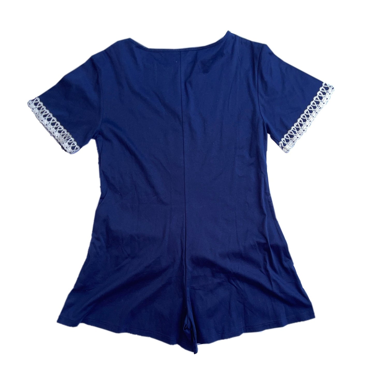 Christian Dior Lace Trim Logo Playsuit