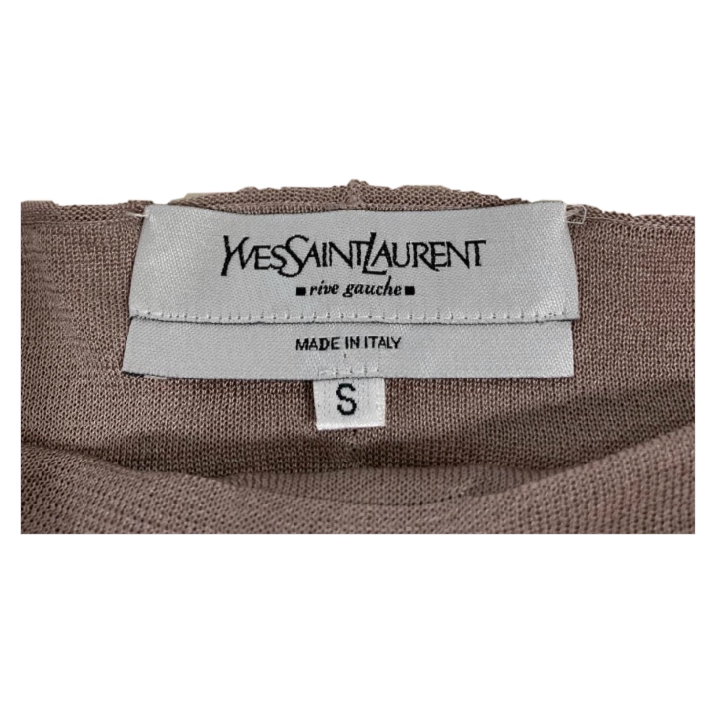 Yves Saint Laurent Silk Halterneck Knit Tank Top