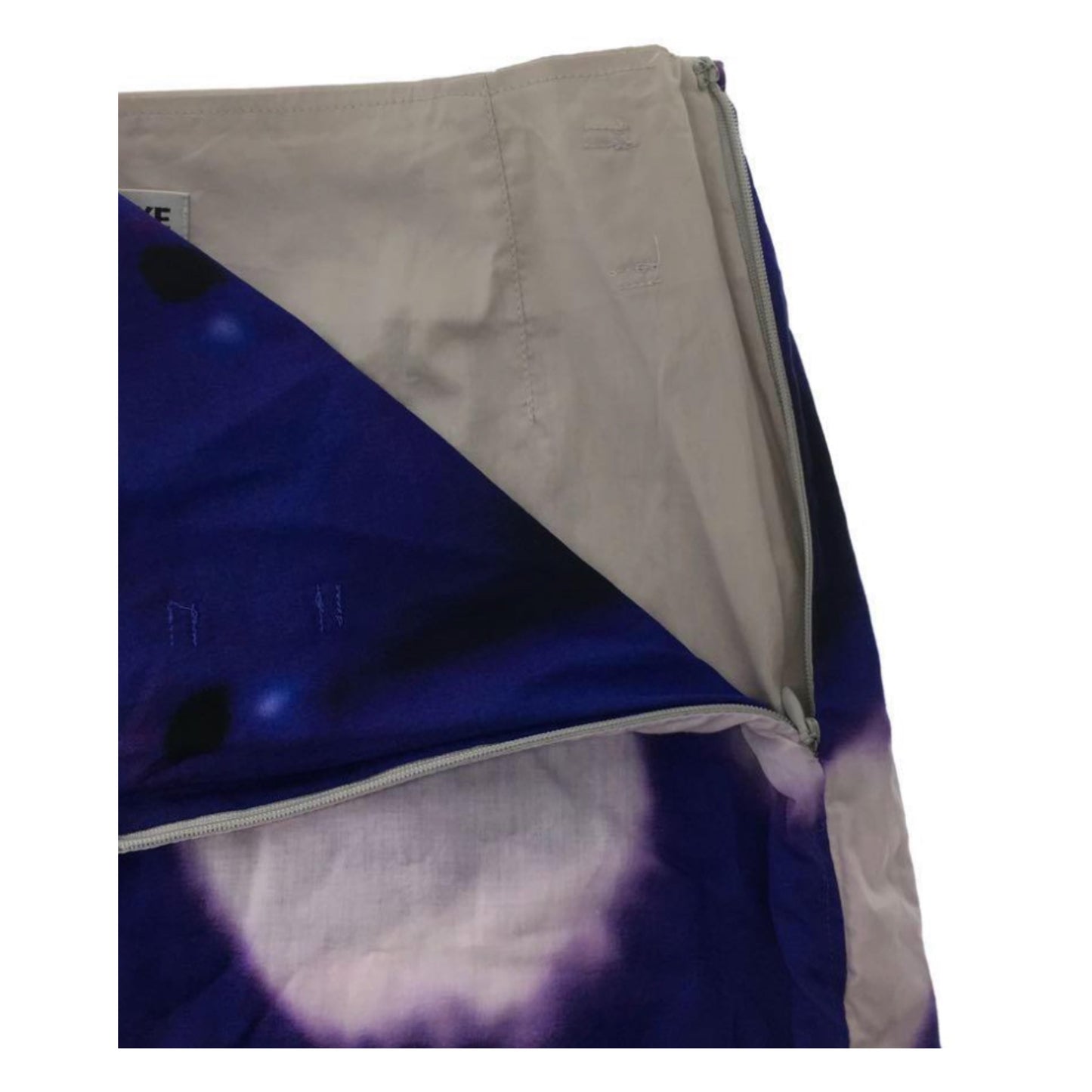 Isset Miyake Tie Dye Graphic Flare Print Skirt