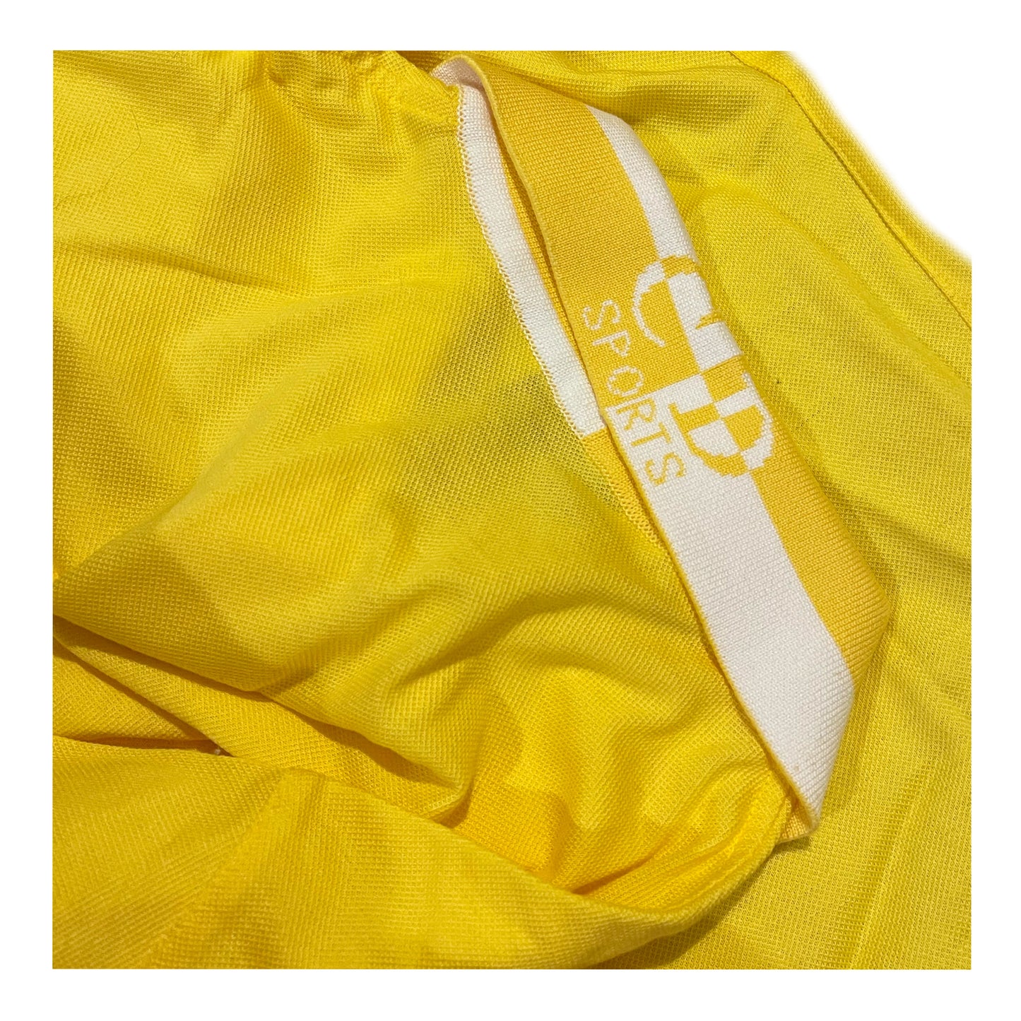 Christian Dior Sports Long Sleeve Yellow/White Polo