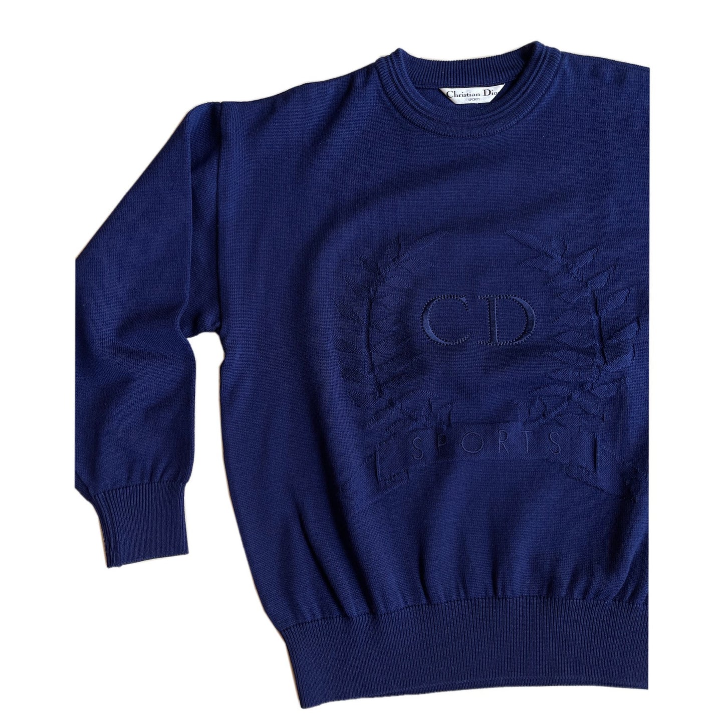 Christian Dior Sports Navy Oversized Knit Jumper