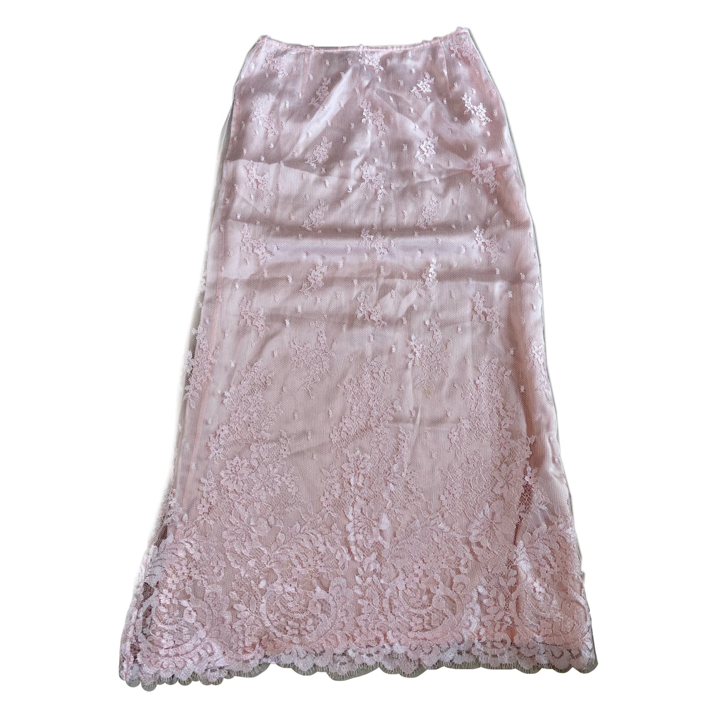 Escada Lace Mock Neck Sless Maxi Skirt Set