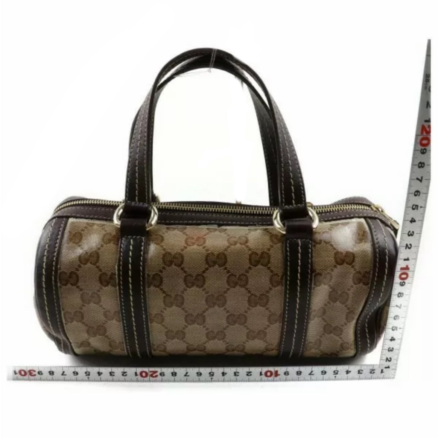 Gucci Monogram Coated Canvas Mini Papillon Purse