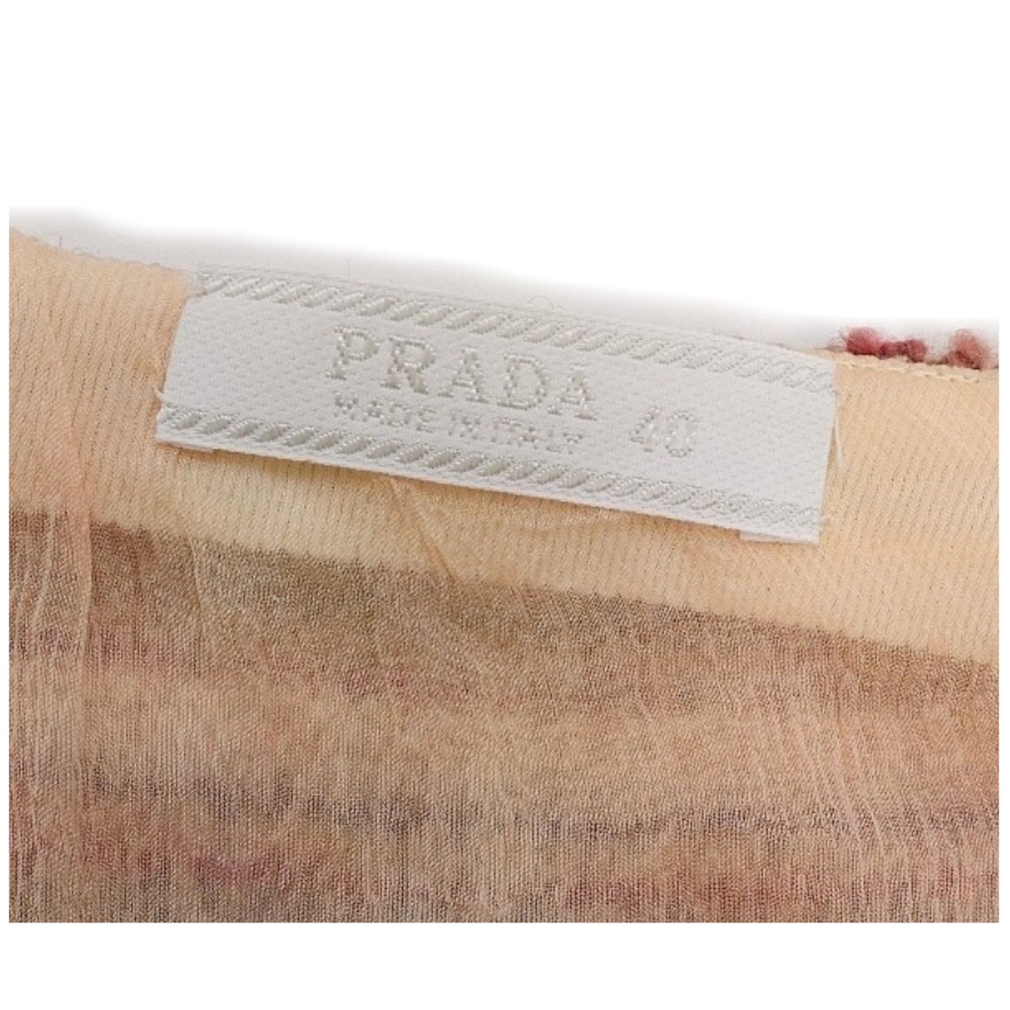 Prada Tweed Pleated Midi Skirt
