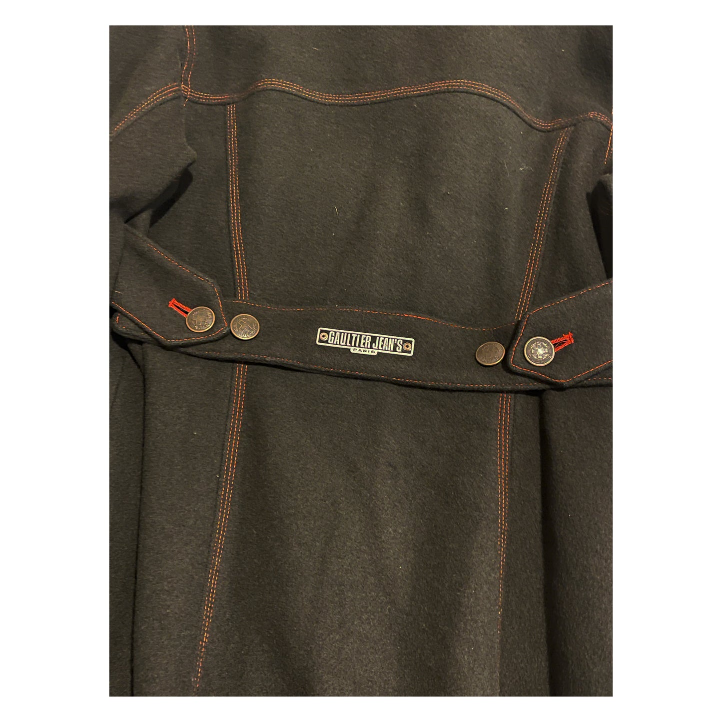Jean Paul Gaultier Maxi Military Fur Button Coat