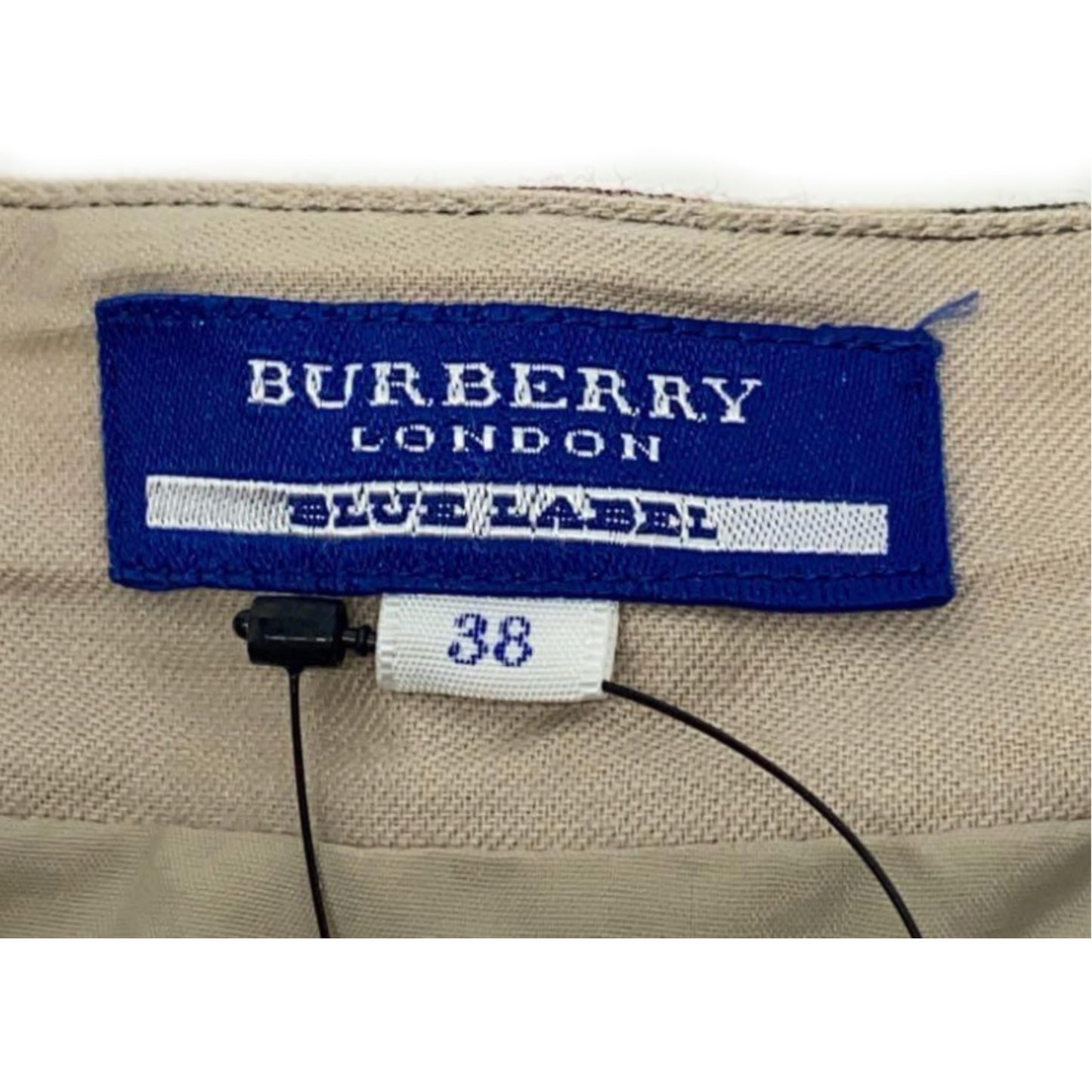 Burberry Blue Label Checkered Pleat Front & Back w Mid Belt Mini Skirt
