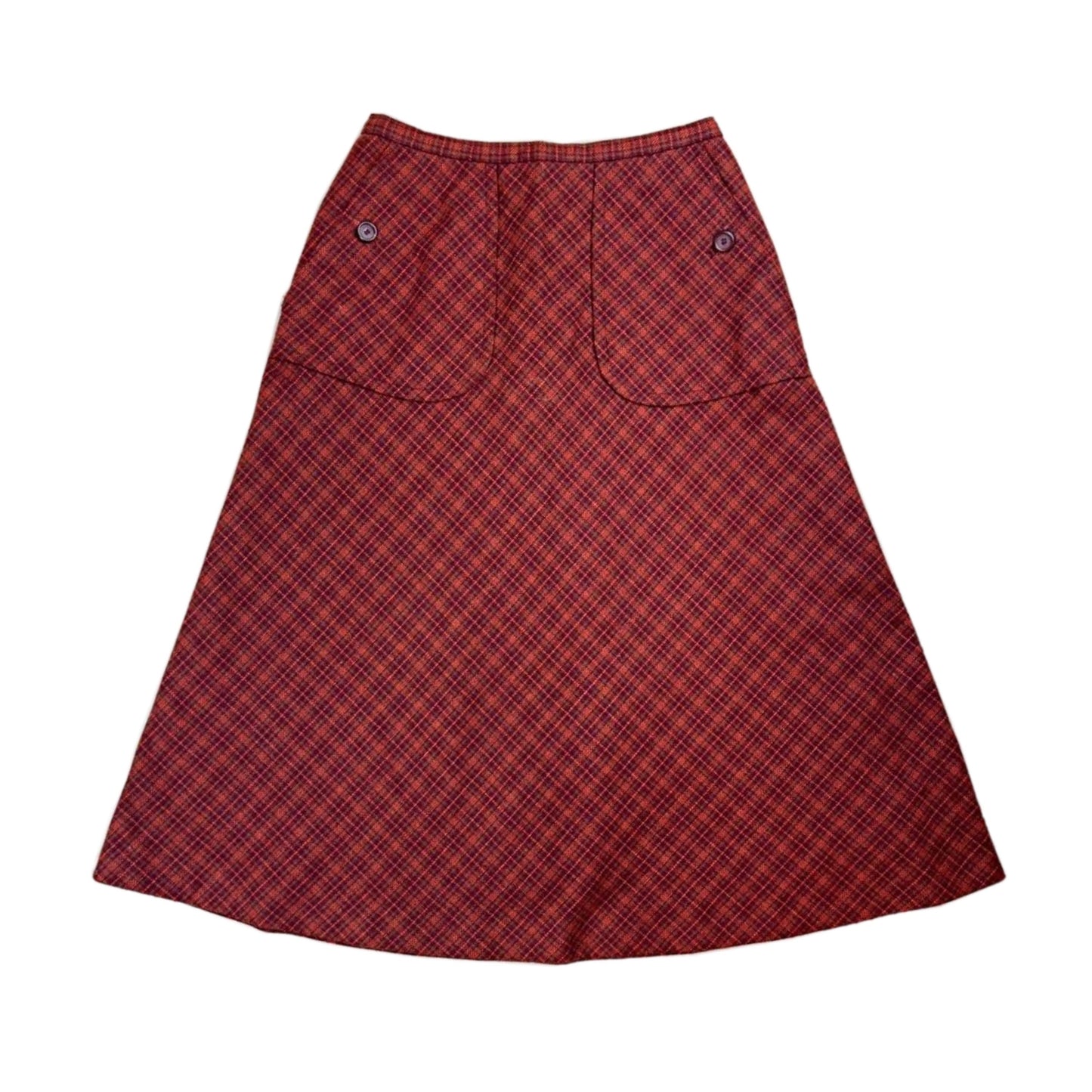 Christian Dior Checkered Pocket Midi Skirt