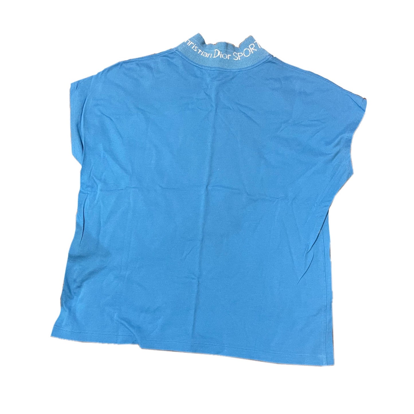Christian Dior Sport Logo Collar Sleeveless Mock Neck Top