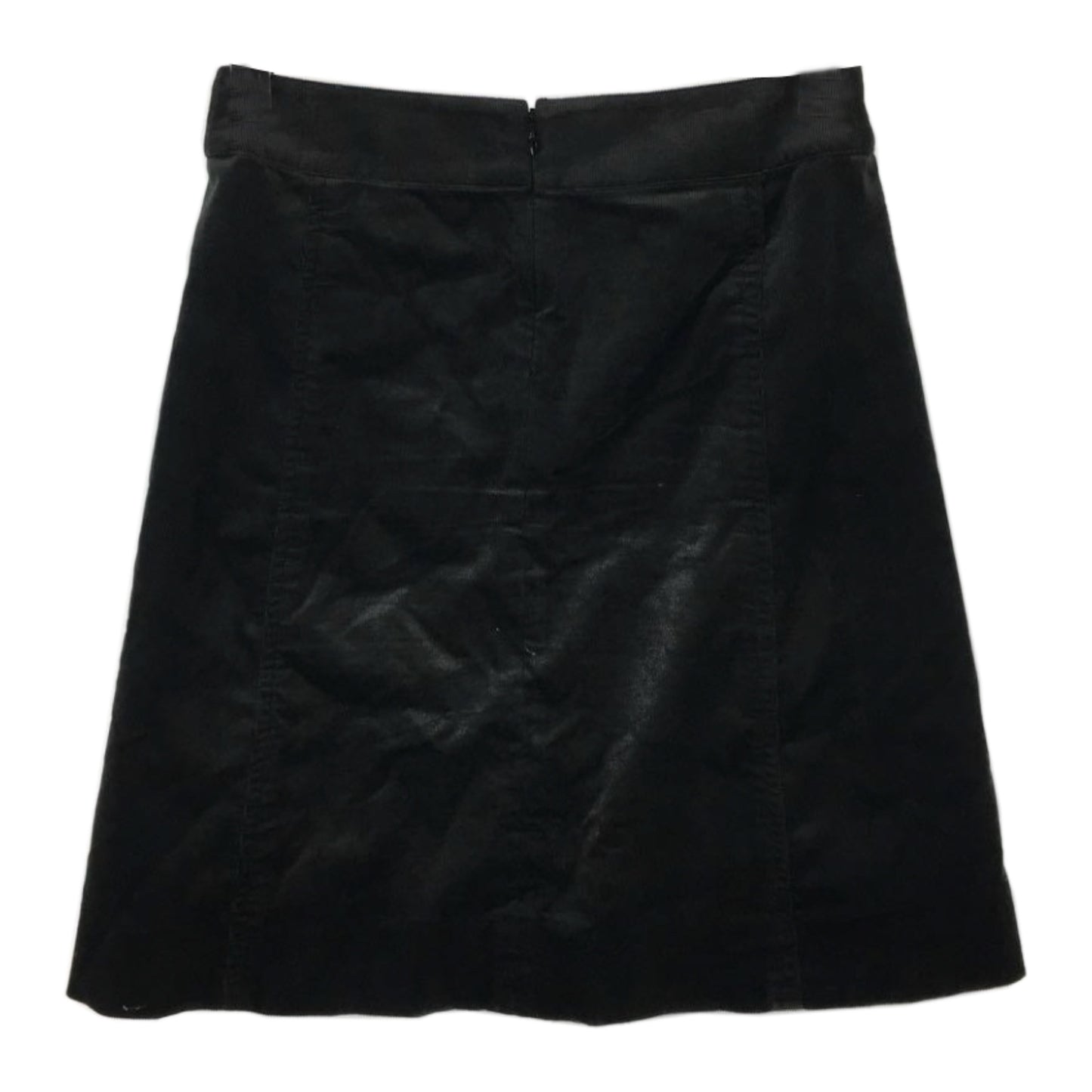 Celine Corduroy A Line Skirt w Metal Logo Buckle