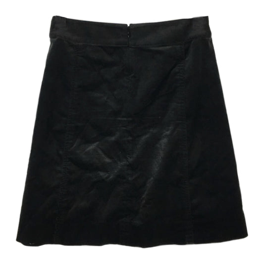 Celine Corduroy A Line Skirt w Metal Logo Buckle