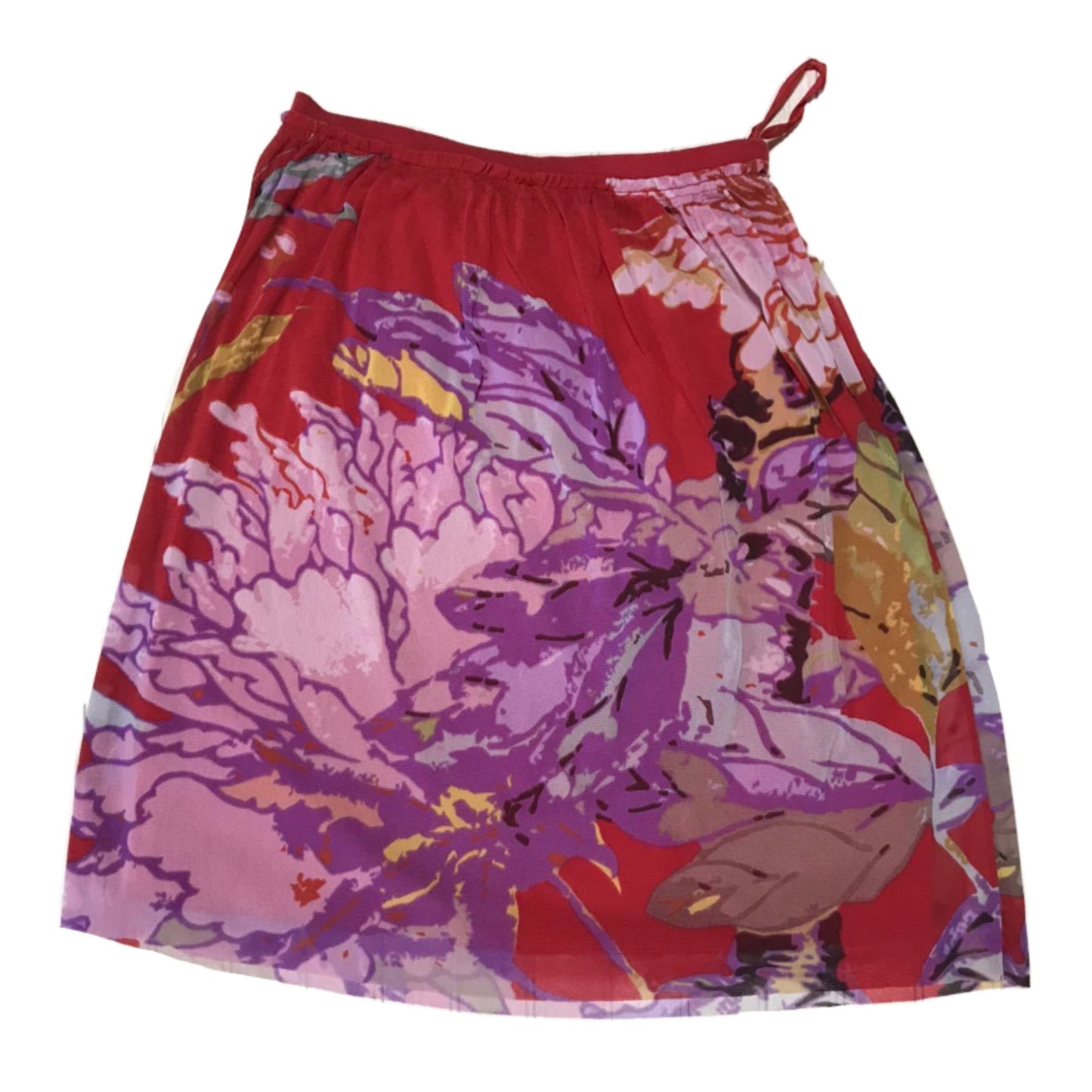 Vivienne Tam Floral Mesh Ruffle SS Blouse Skirt Set