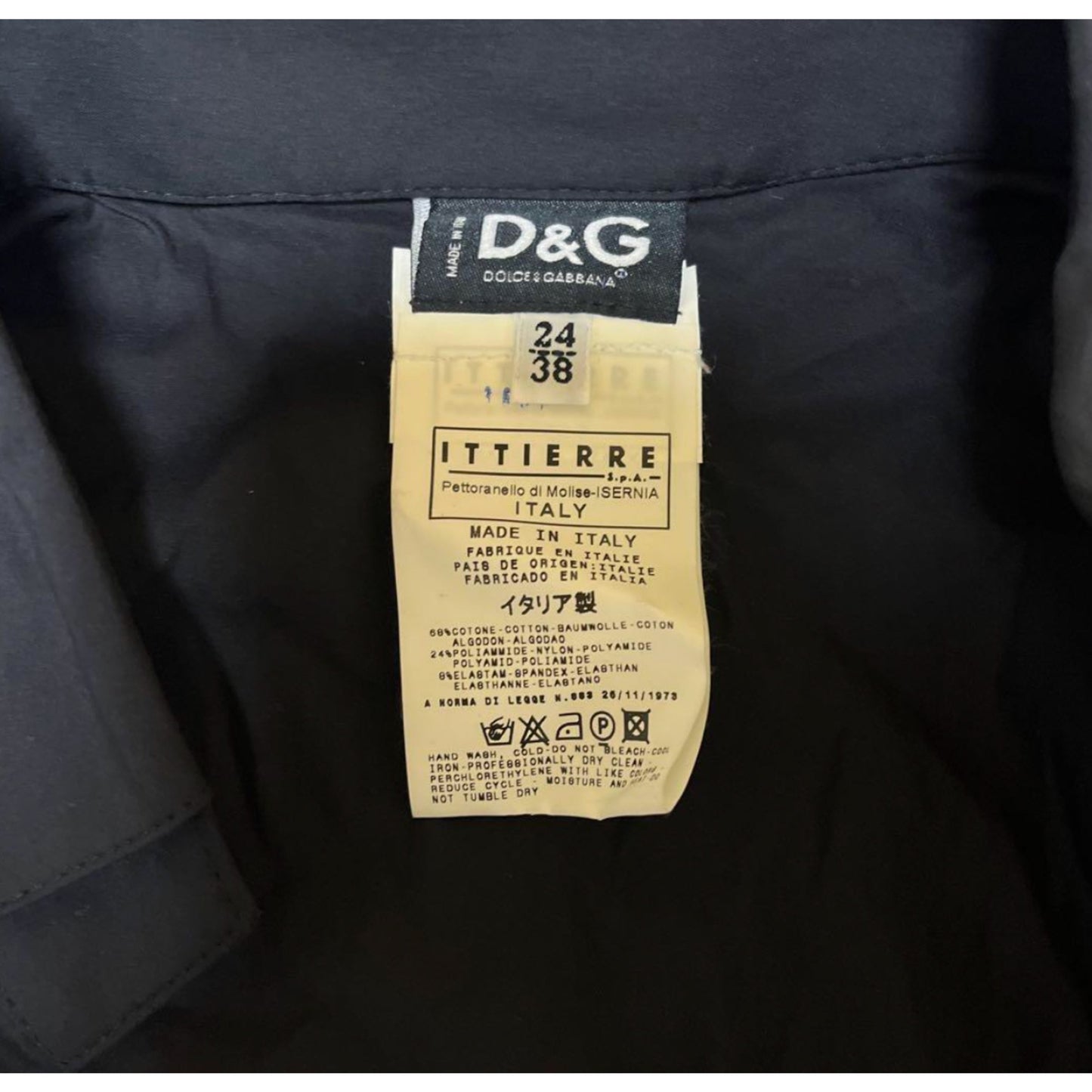 Dolce & Gabbana Hook And Eye Button Down Fitted Blouse