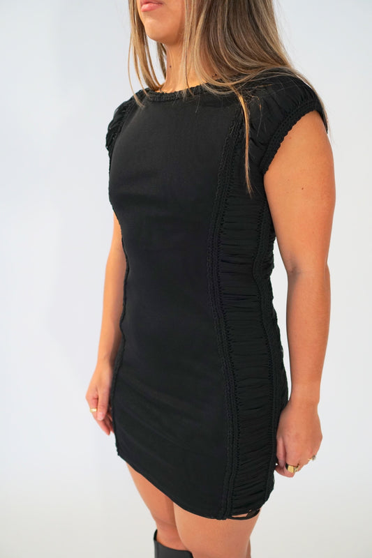 Jean Paul Gaultier Mesh Braided Lace Up Tank Dress