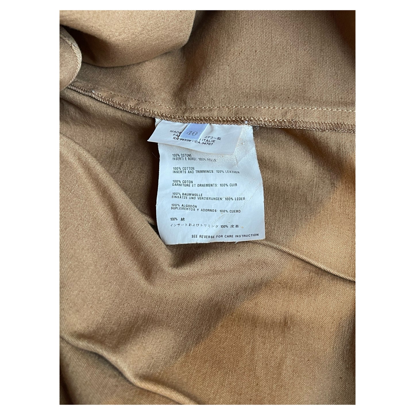 Prada Leather Leather Utility Wrap Skirt