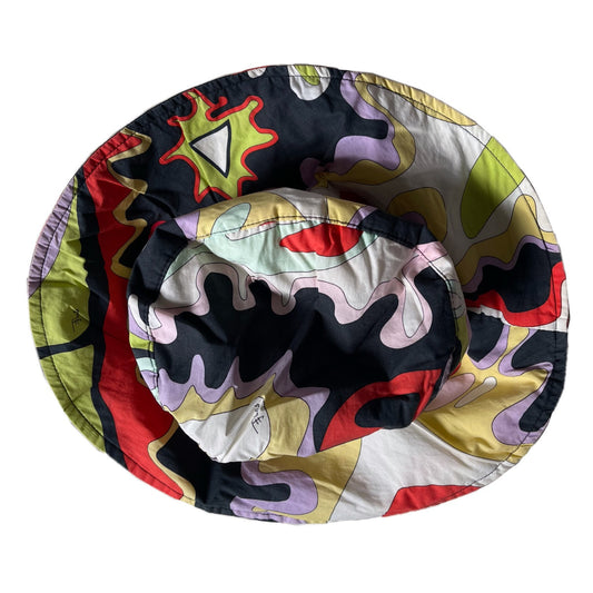 Emilio Pucci Multi Print Wide Brim Bucket Hat