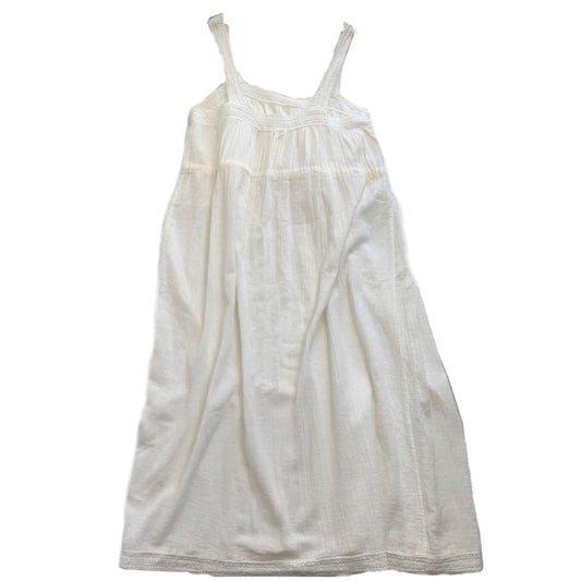 Yves Saint Laurent Square Neck Lingerie Bow Midi Dress