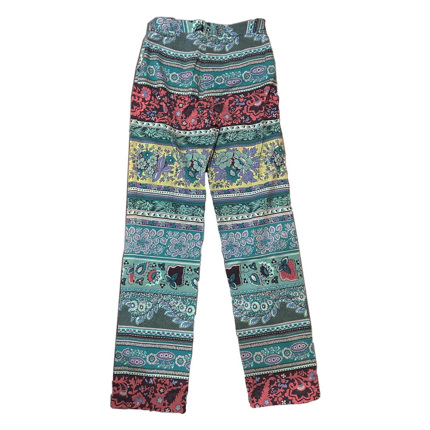 Etro Paisley Floral Print High Waisted Pants