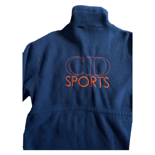 Christian Dior Sports Fleece Embroidered Logo Jacket