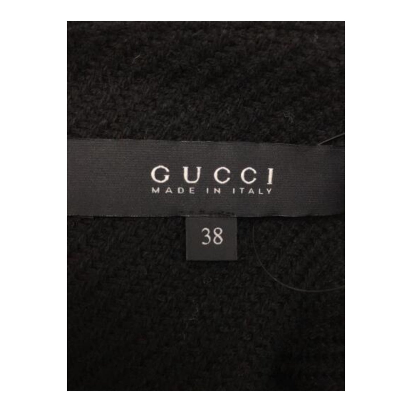 Gucci Large Check Buckle Wool Fringe Skirt