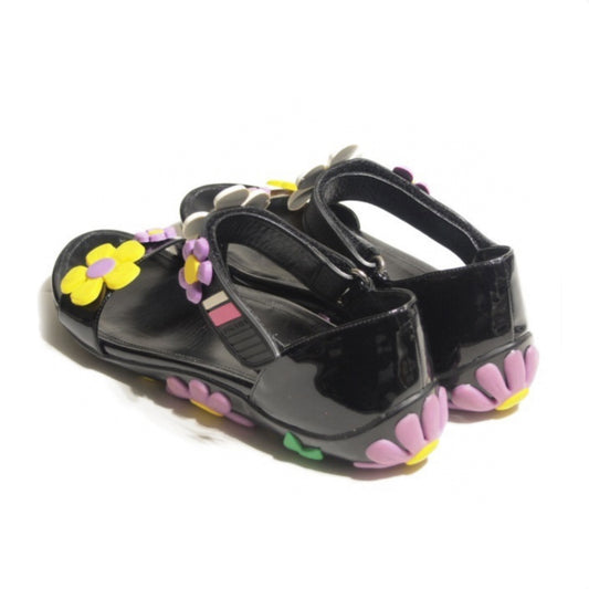 Prada Floral Rubber Velcro Sandals