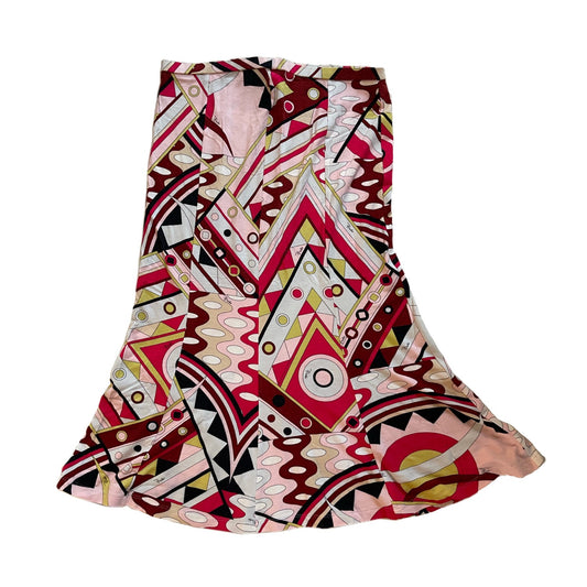Emilio Pucci Abstract Pattern Mermaid Midi Skirt