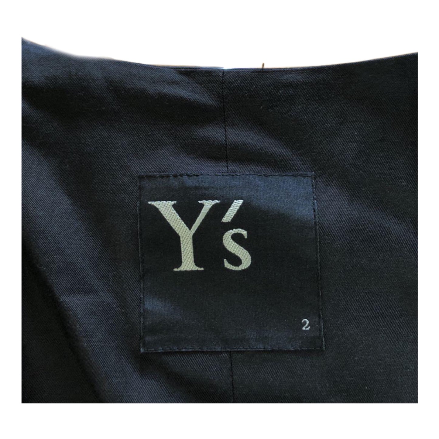 Y's Yohji Yamamoto Denim Scoop Neck Sless Drape Vest