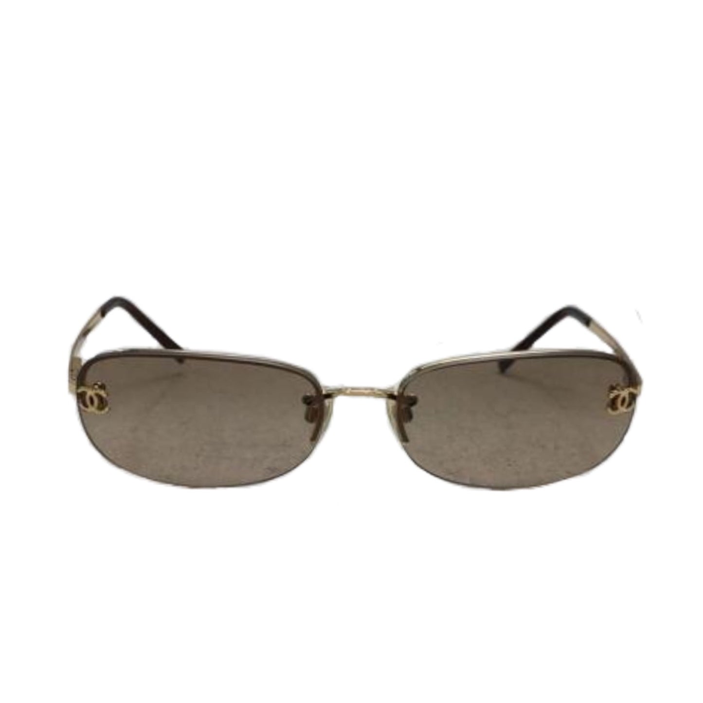 Chanel Brown CC Logo Sunglasses