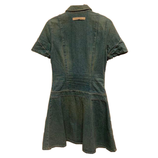 Jean Paul Gaultier SS Snap Button Bustier Denim Mini Dres