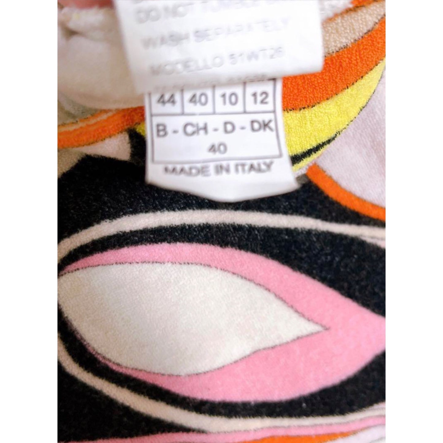 Emilio Pucci Terry Towel Abstract Culottes