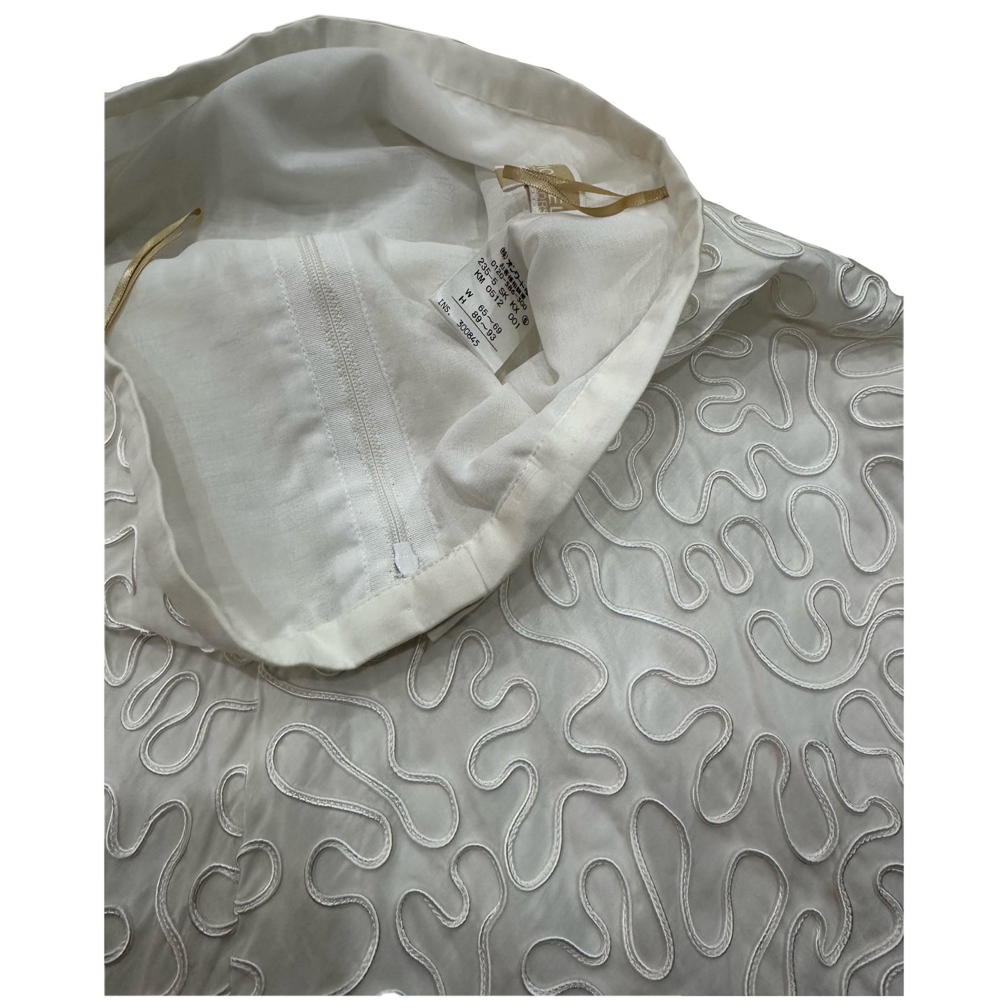 Michael Kors Embroidered Scribble A Line Skirt