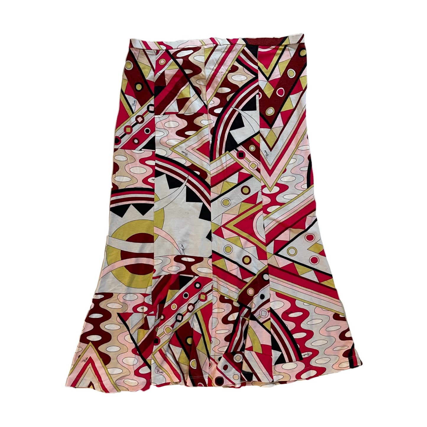 Emilio Pucci Abstract Pattern Mermaid Midi Skirt