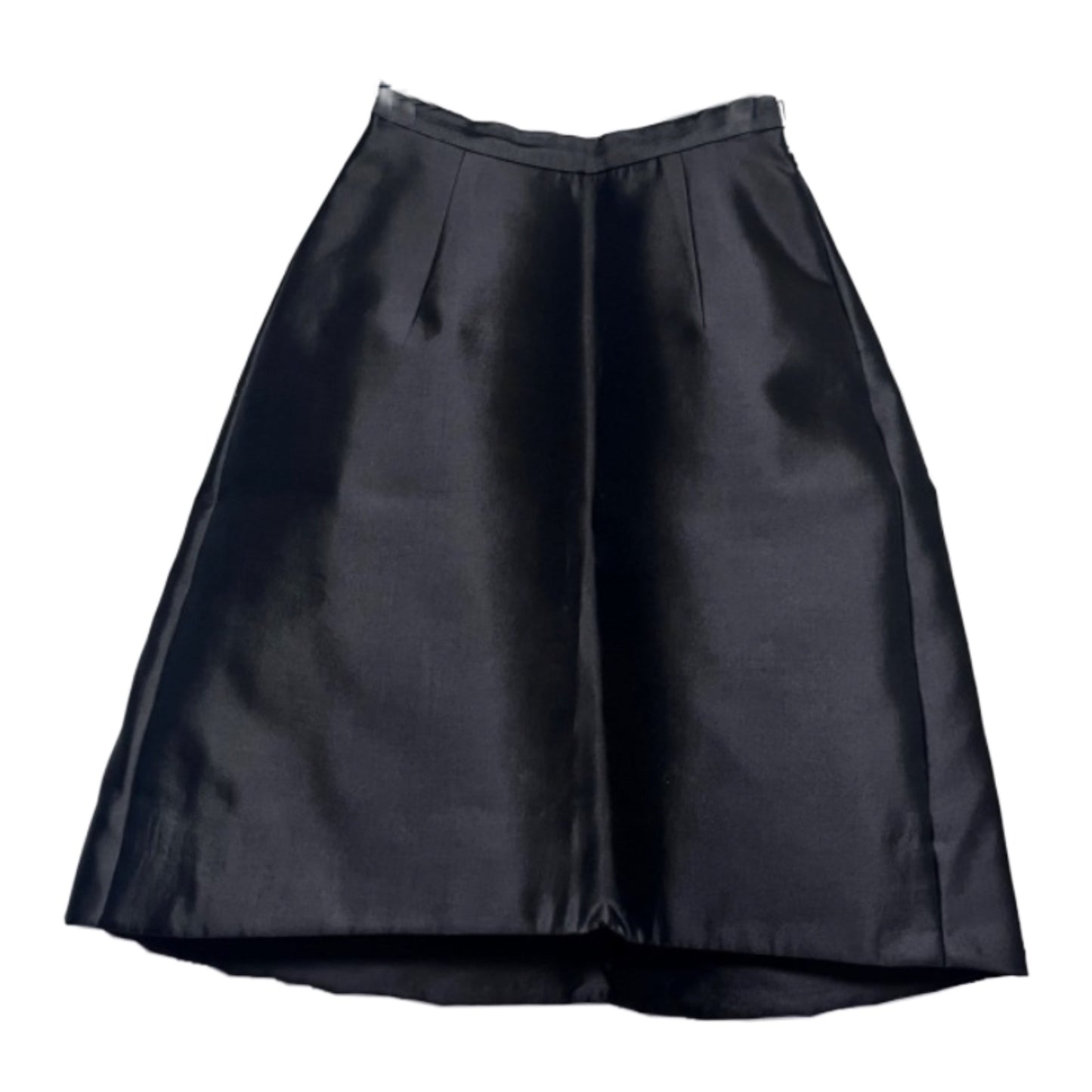 Prada Silk Flare Midi Bubble Skirt