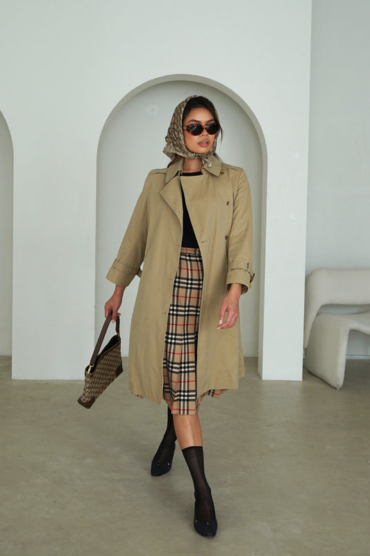 Maison Margiela Trench Single Breasted Belted Coat