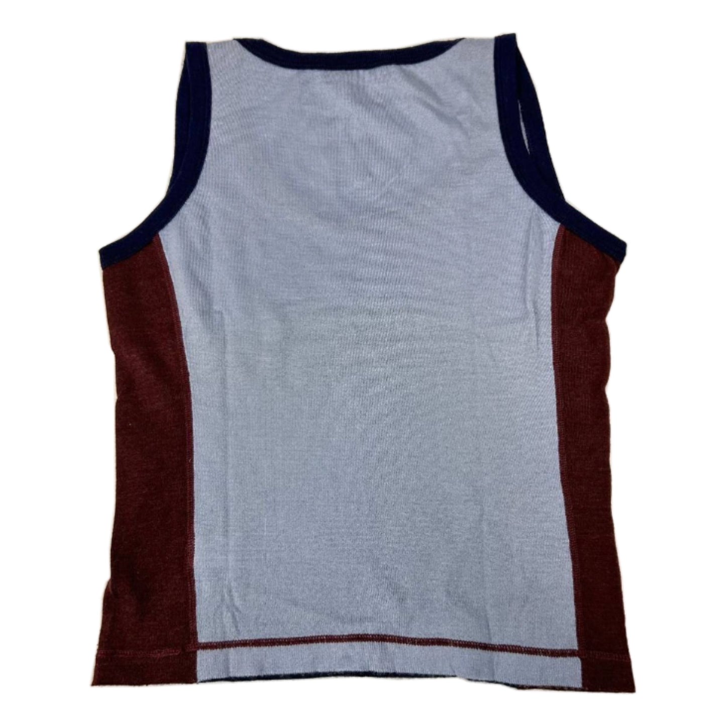 Prada Cashmere Silk Blend Knit Colour Block Tank Top
