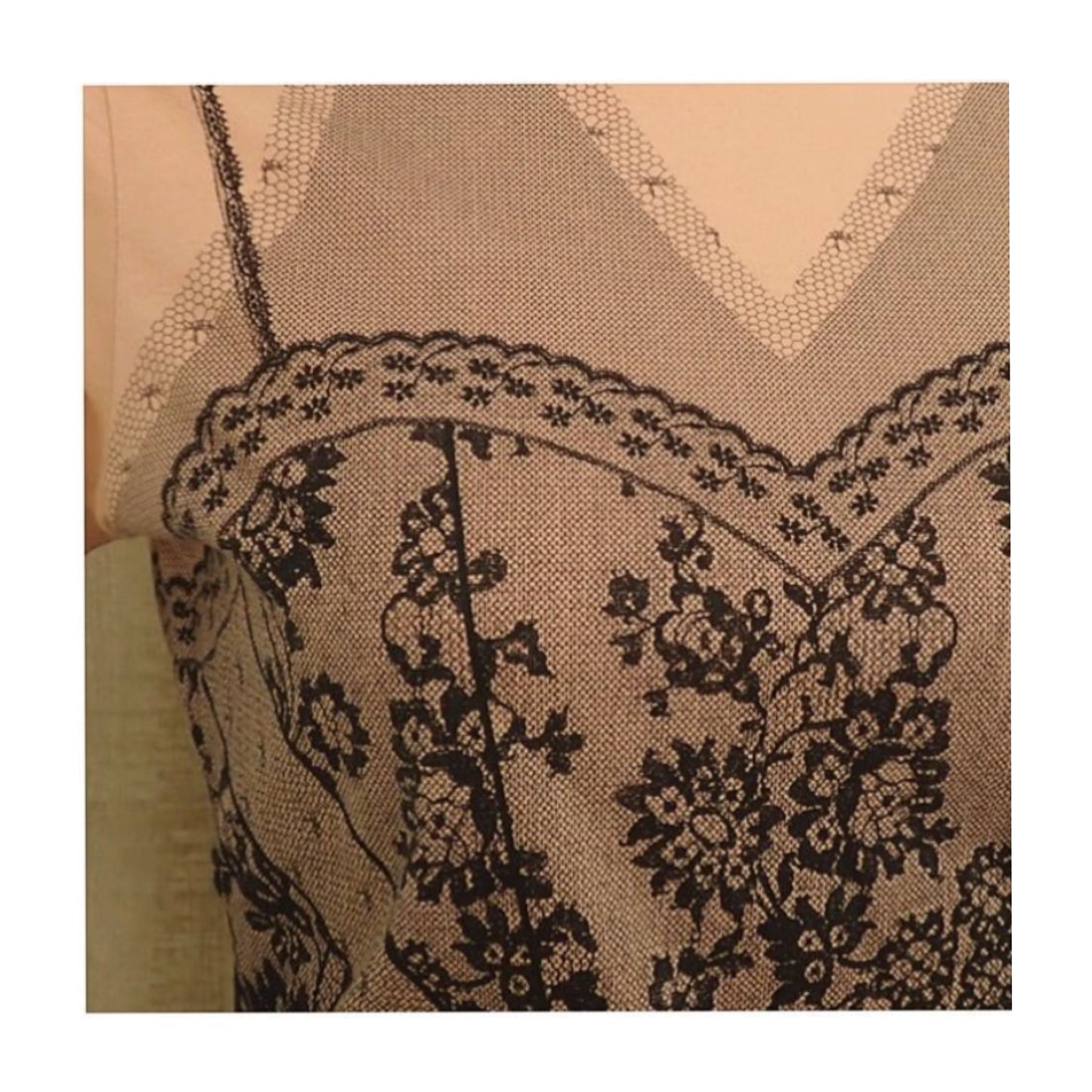 Christian Dior Lace Cami Jeans Graphic Tee