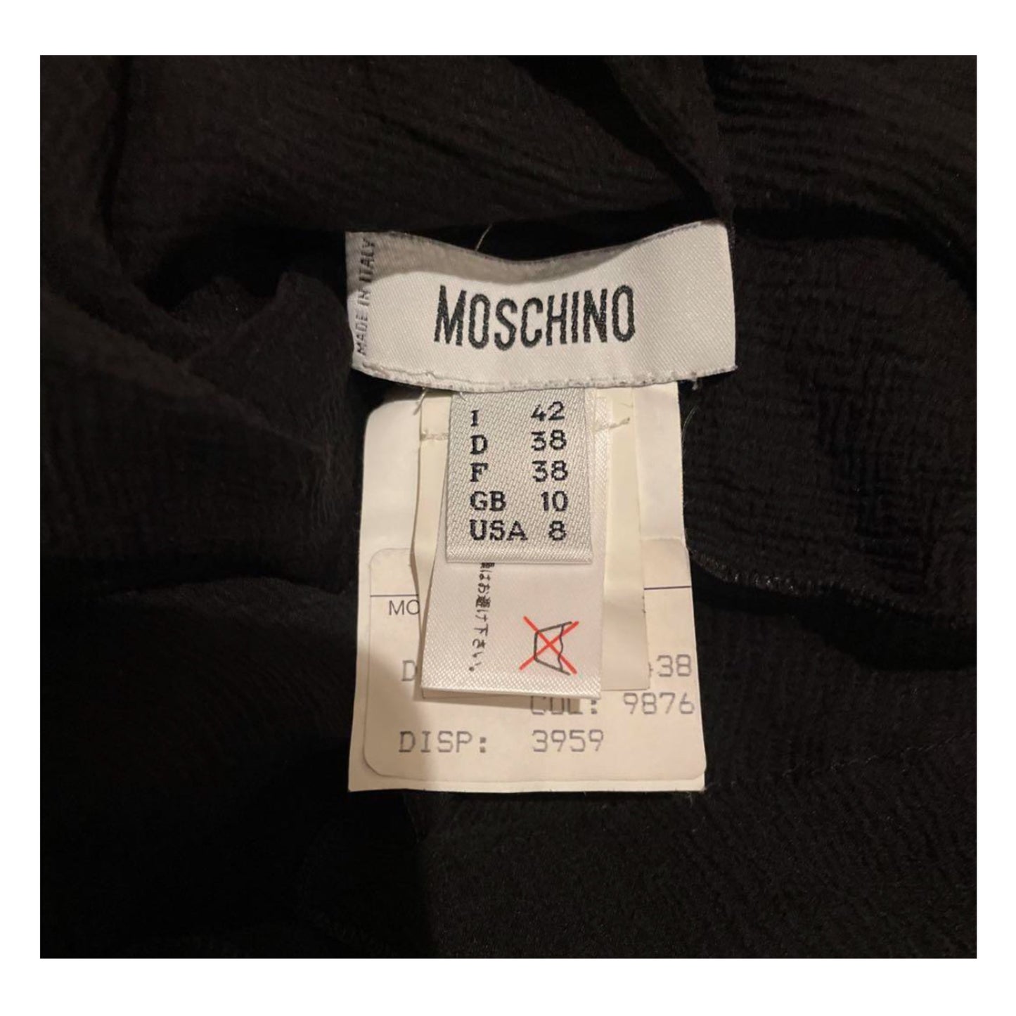 Moschino Vertical Ruffle Sheer Sless Dress