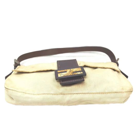 Fendi Cream/Beige Material Baguette Handbag