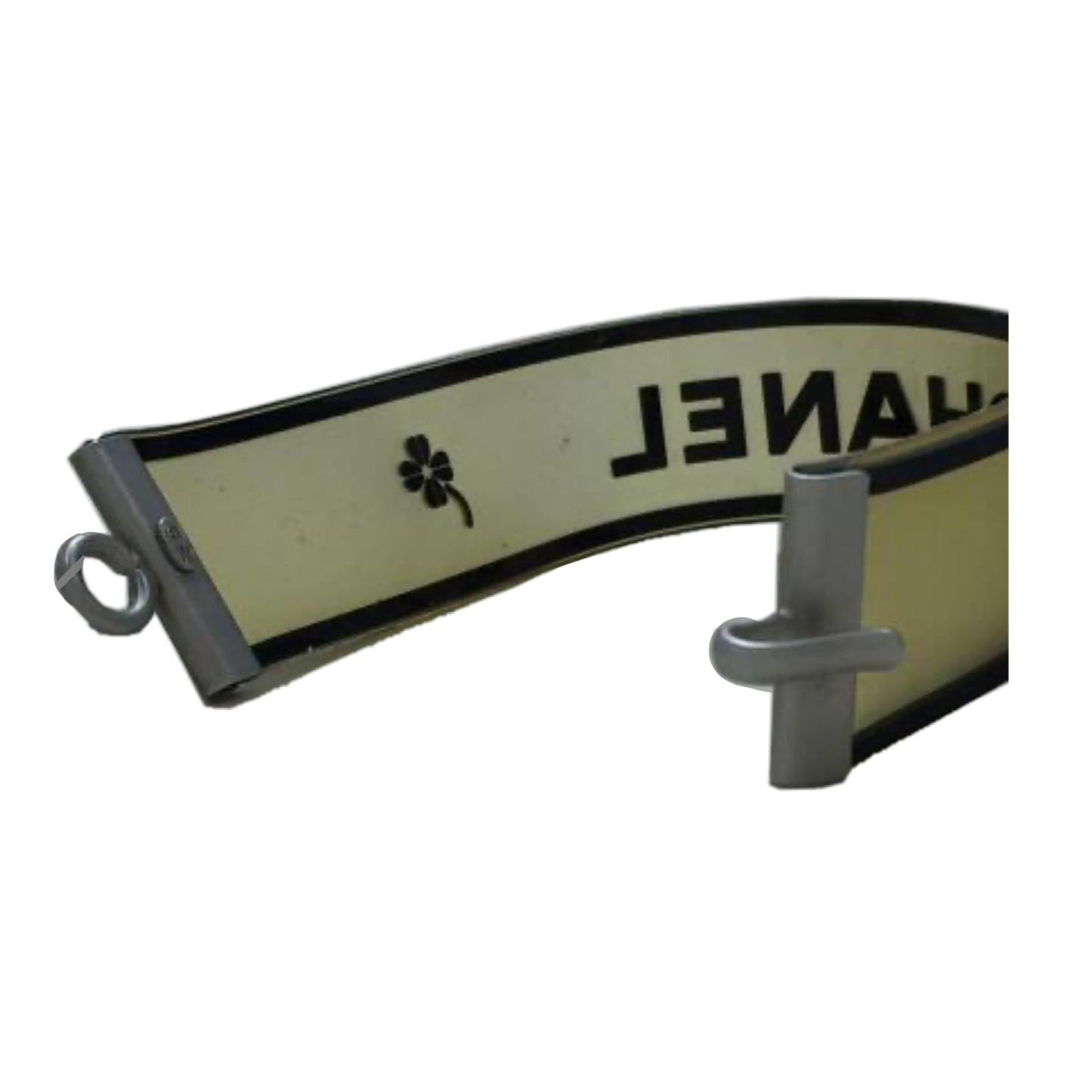 Chanel Rubber Logo Bangle Bracelet