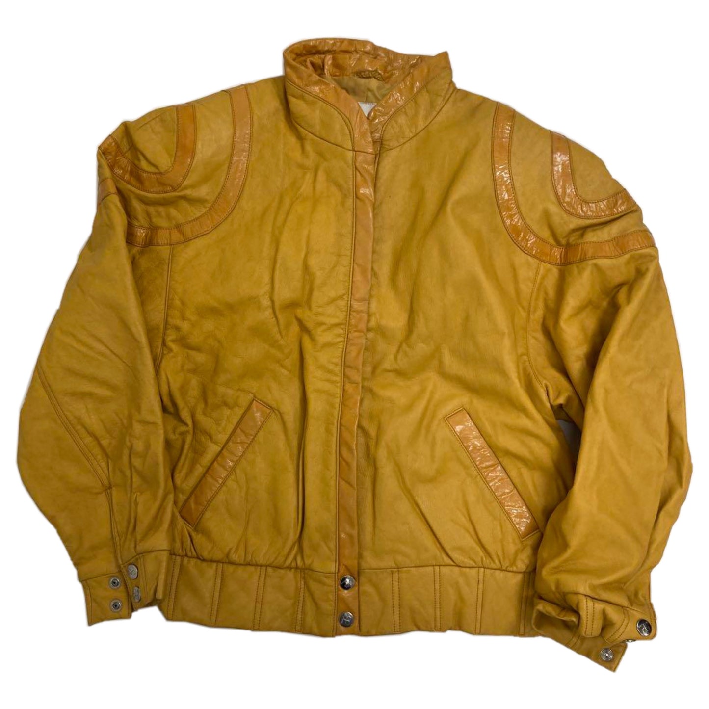 Courreges Leather Bomber Jacket