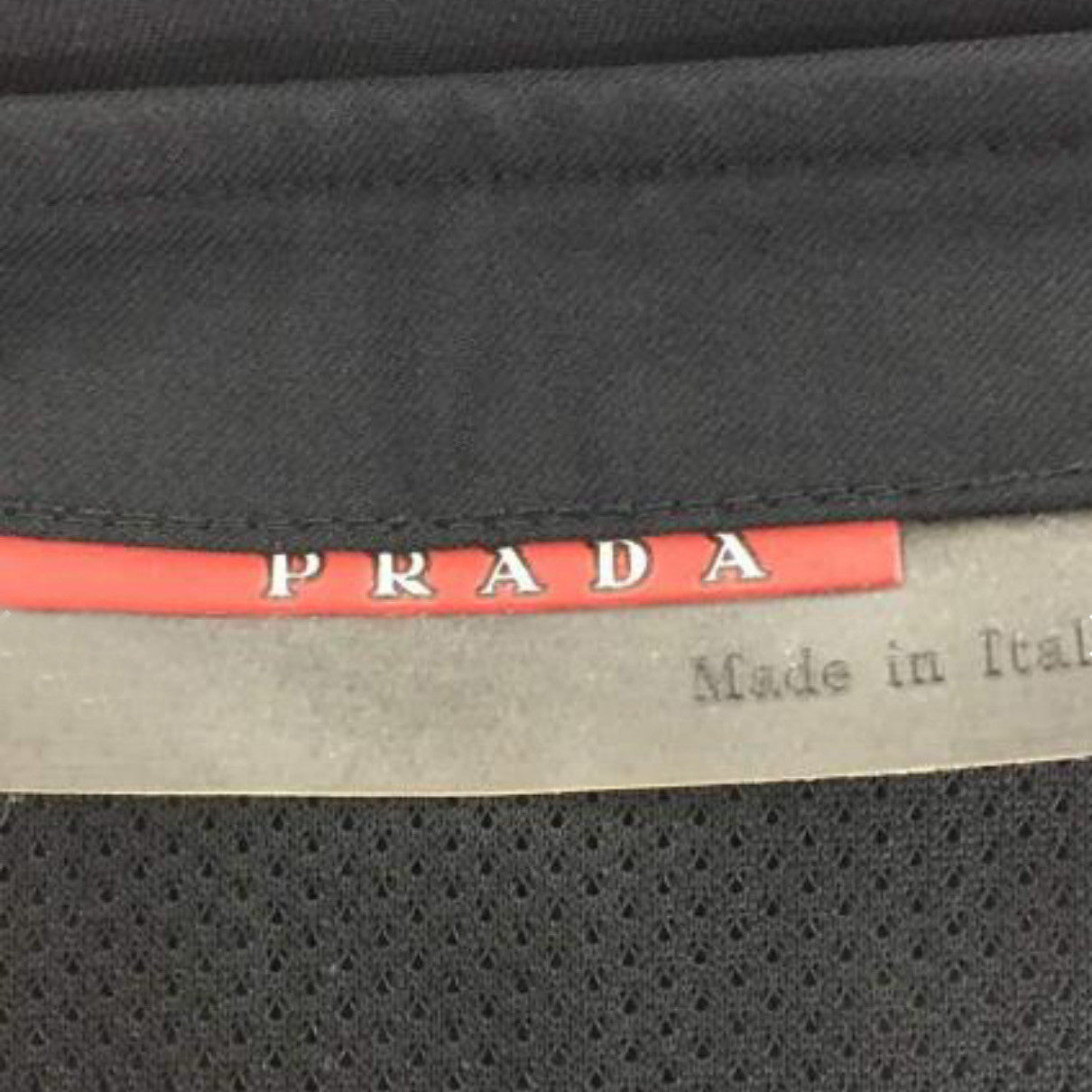 Prada Nylon Black Zip Midi Skirt