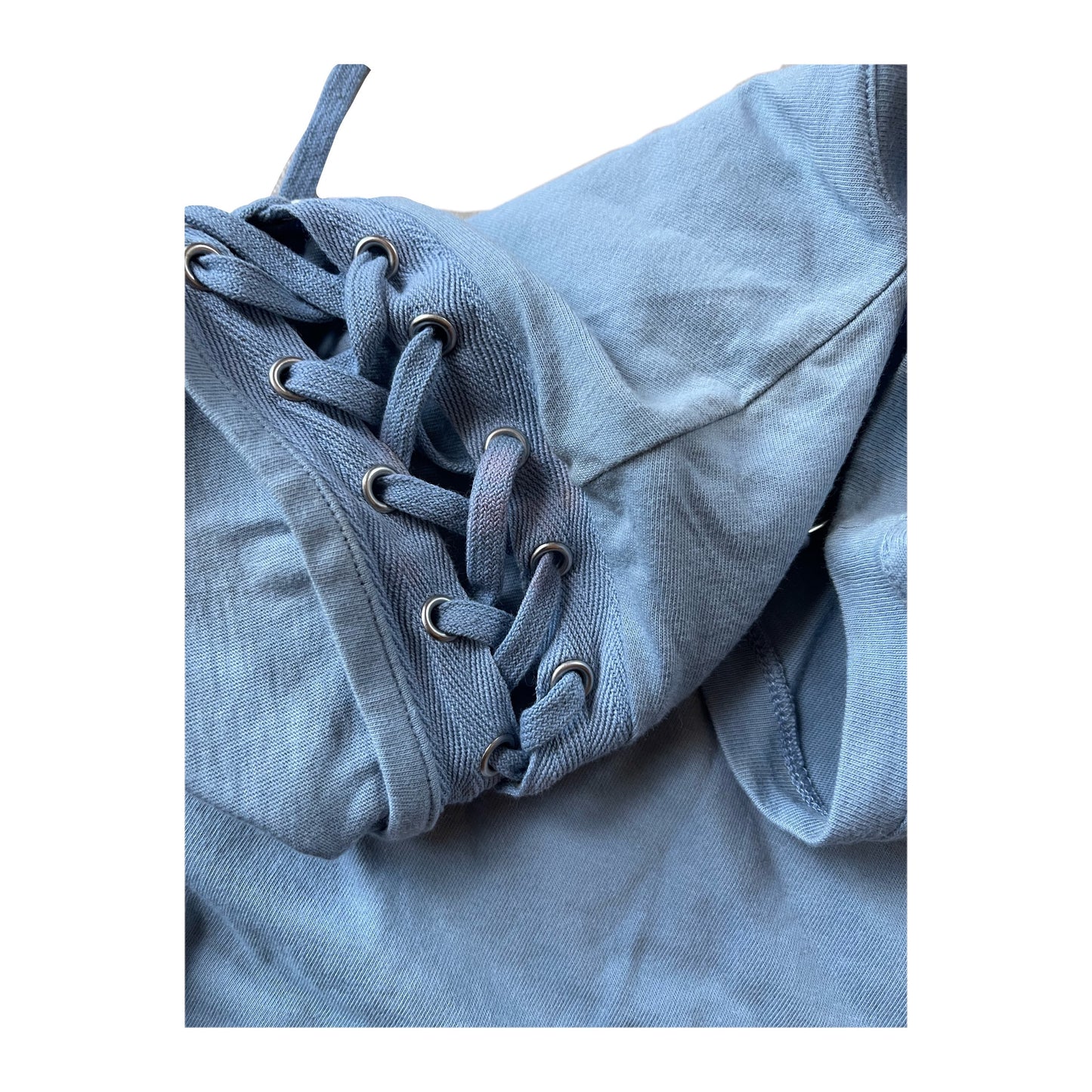 Christian Dior Lace Up Sleeve SS Pocket Tee