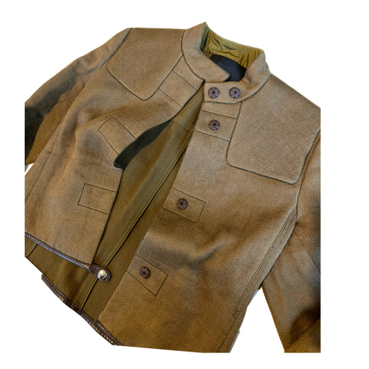 Prada Utility Padded Jacket Skirt Set