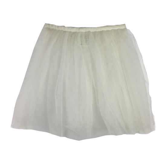 Black Comme Des Garcons White Wrap Tulle Mini Skirt