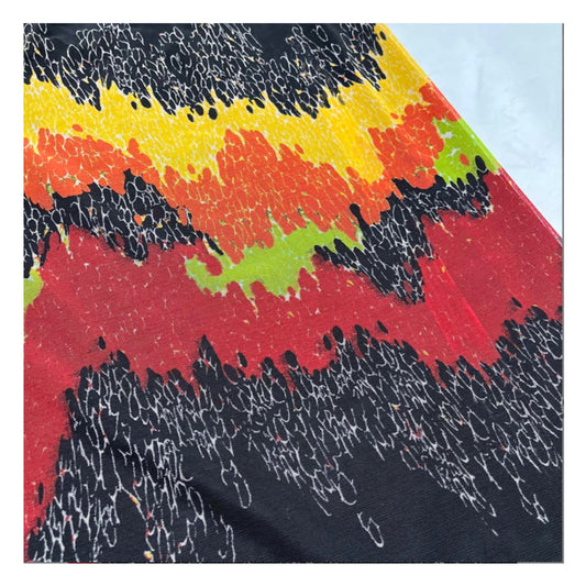 Jean Paul Gaultier Femme Mesh Graphic Wave Wrap Skirt