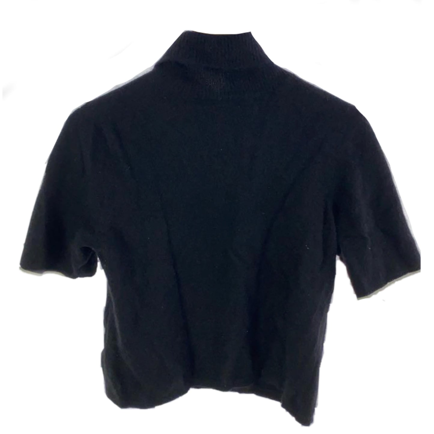 Burberry London Logo SS Knit Turtleneck Top