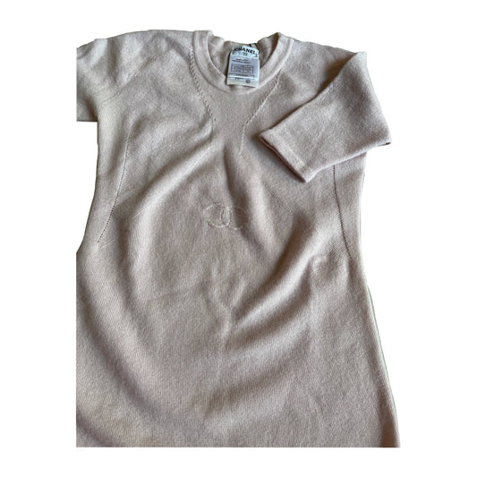 Chanel CC Logo Cashmere Knit Tee