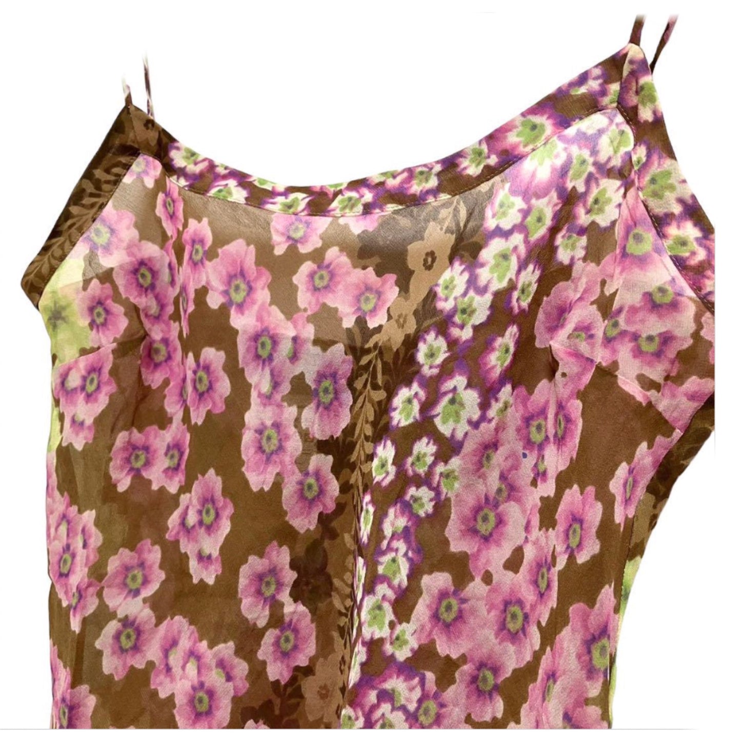 Sportmax Silk Floral Abstract Cami Top
