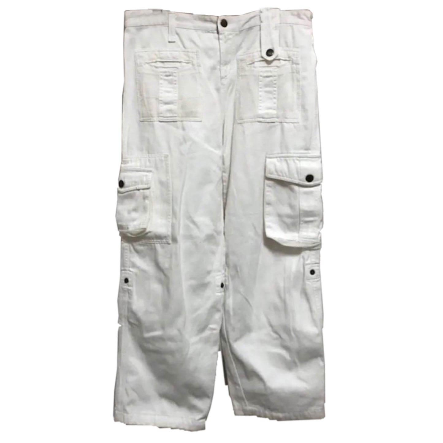 Dolce & Gabbana Cargo Utility Denim Wide Leg Pants