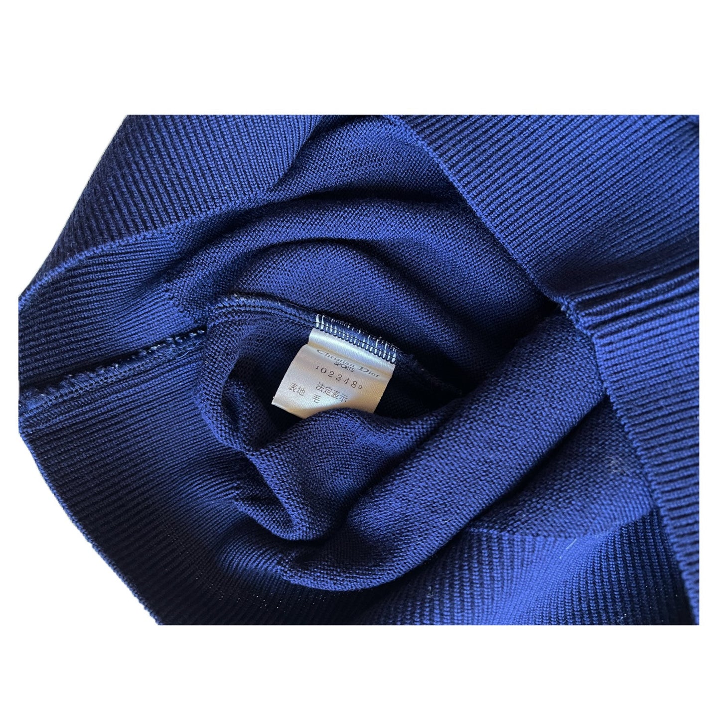 Christian Dior Sports Navy Oversized Knit Jumper