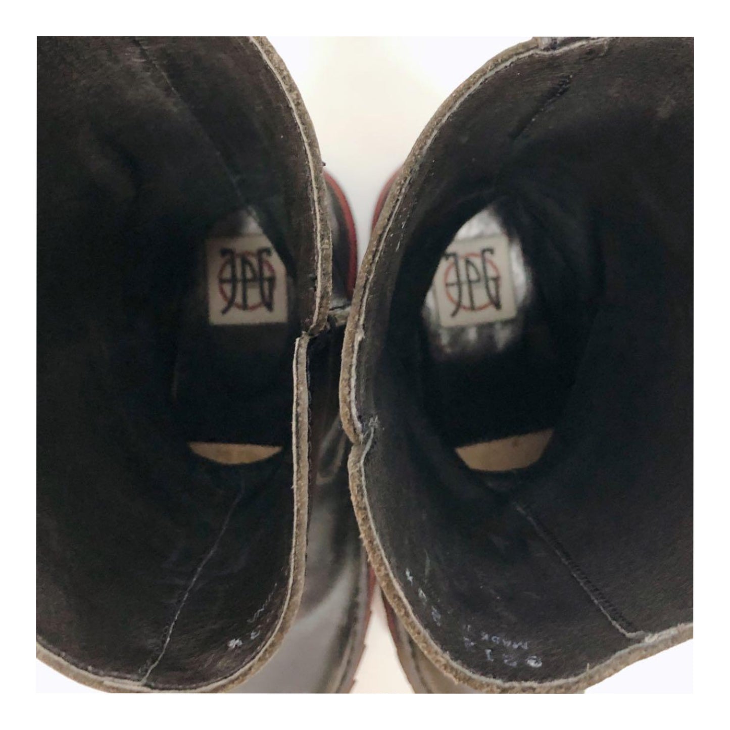 Jean Paul Gaultier Shark Fin Soles Leather Boots